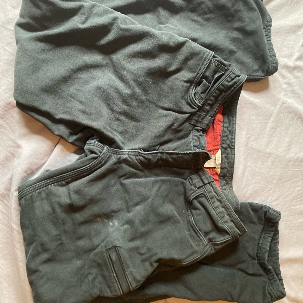 Fleece lined work pants